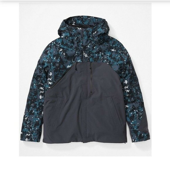 Marmot Camouflage Zip-Front Torgon Insulated Snow Ski Jacket $325